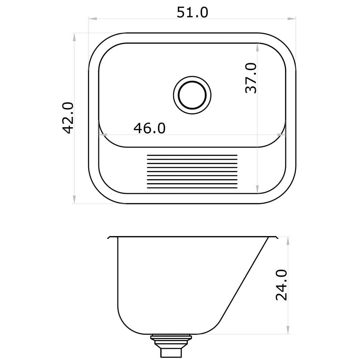 Lavadero simple 421L